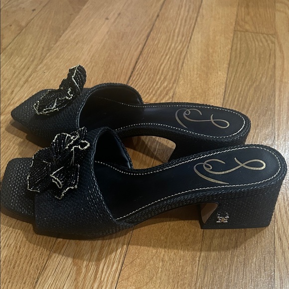 Sam Edelman Women’s Winsley Floral Block Heel Slide Sandals. - Picture 7 of 13